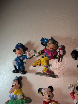 Figuras Mickey y Minnie Colección Antiguas