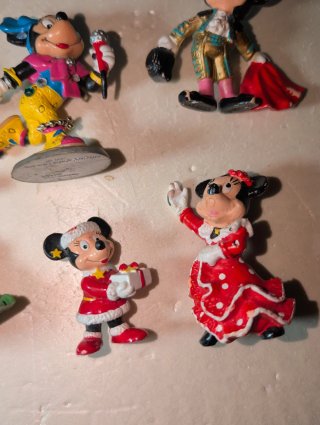 Figuras Mickey y Minnie Colección Antiguas