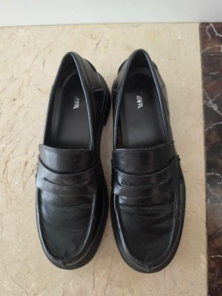 Mocasines Zara Vestir Antifaz Negros