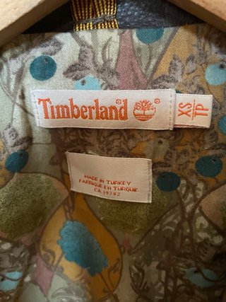 Cazadora cuero Timberland marrón mujer