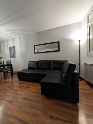 Sofá Cama Friheten Negro Piel