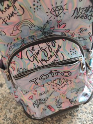 Mochila Totto con estampado divertido