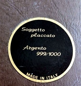 Quadro Bassorilievo Argento 999 Vintage