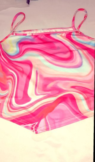 Top Shein Rosa Fucsia Talla XS