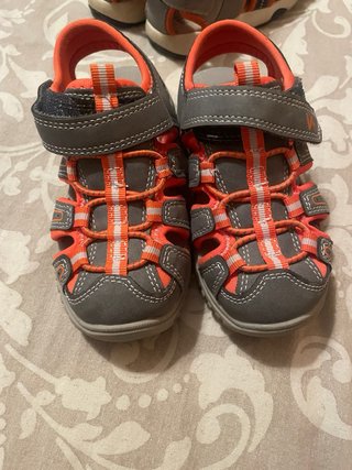 Sandalias Geox Niños Gris Naranja talla 25 y 26