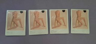 Pack 8 Pantys Talla XL. 4 Negros y 4 Beige