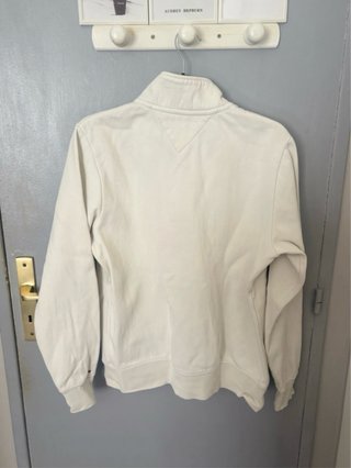 Sudadera Tommy Hilfiger 1/4 Zip Blanca