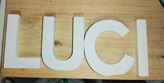 Letras decorativas madera LUCI