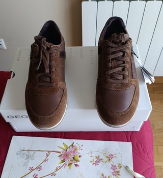 Zapatillas Geox Piel Marrón Talla 39 de 119.90€