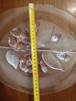 Centrotavola in vetro porta frutta