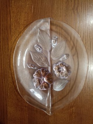 Centrotavola in vetro porta frutta