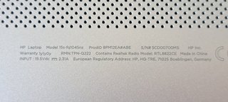 Portátil HP fq-1045ns (No Funciona)