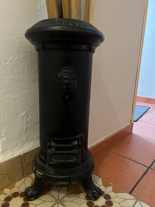 Estufa Hierro Fundido Decorativa Bambú