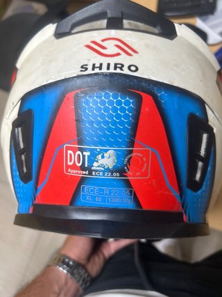 Casco Shiro Integral Rojo/Azul