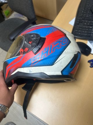 Casco Shiro Integral Rojo/Azul