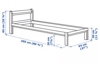 Cama Ikea Neiden 90 + Colchón
