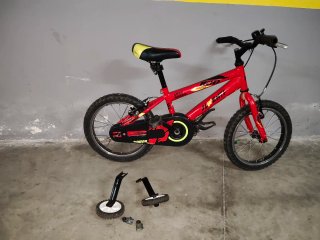 Bicicleta Infantil Roja 16