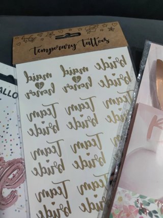 Lote Despedida Soltera: Globos, Tatuajes y Diadema