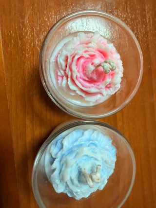 Velas Aromáticas Florales Doradas