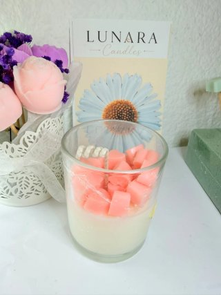 Velas Aromáticas Florales Doradas