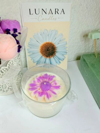 Velas Aromáticas Florales Doradas