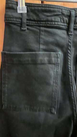 Zara Jeans Anchos Negros