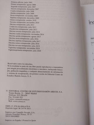 INTRODUCCIÓN A LA LENGUA ESPAÑOLA