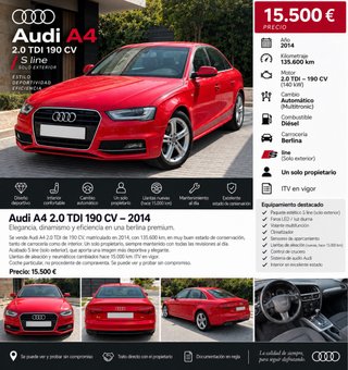 Audi A4 2014 Particulares 639688340