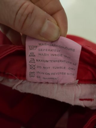 Pantaloni cargo donna rossi