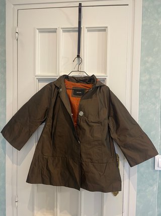 Gabardina Tintoretto T.38 Marrón/Verde Oliva