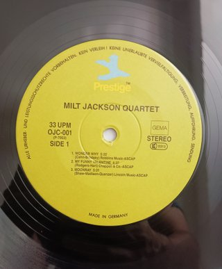Milt Jackson Quartet - Prestige LP 7003 hi fi