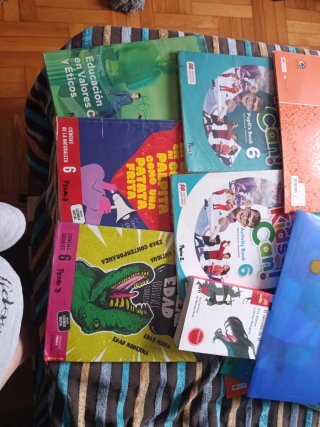 Libros de 6 primaria  nuestra señora de Lourdes