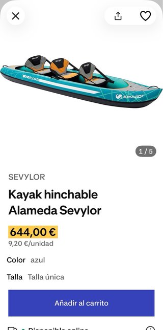 Kayak Hinchable Sevylor Alameda 3P