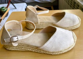 Zapatillas esparto cuña