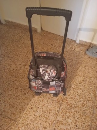 Mochila con estampado de letras