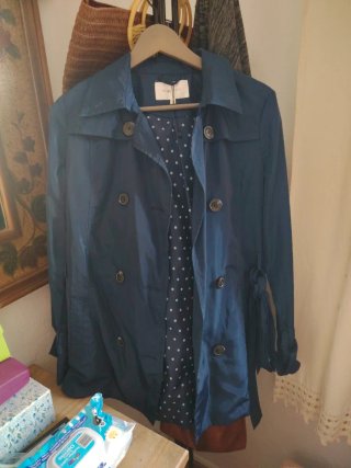 Gabardina Punt Roma azul marino Talla 38