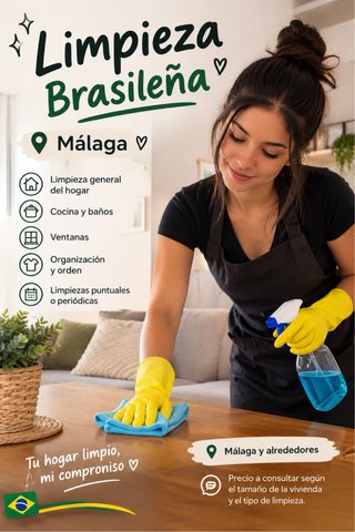Limpieza brasileña en Málaga