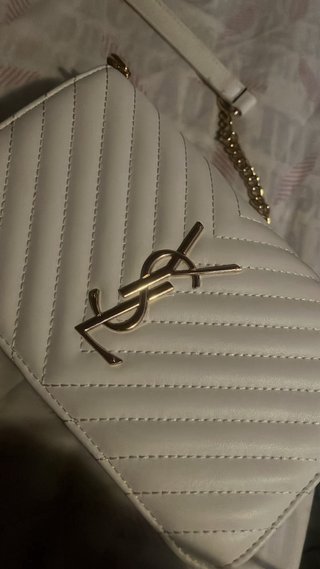 Borsa Yves Saint Laurent Bianca e Dorato