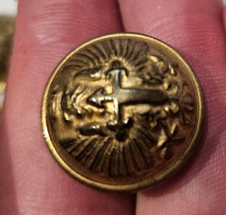 14 Botones Antiguos Uniforme Ejército