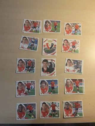 Cartas Fútbol Osasuna Liga BBVA 12/13