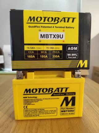 Batería MOTOBATT MBTX9U Moto AGM