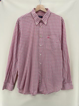 Camisa Burberry Cuadros Rosa Talla XXL Hombre