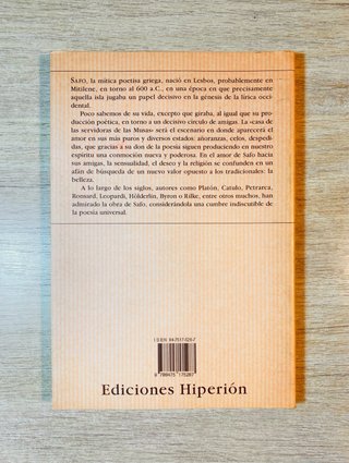 Libro SAFO Poemas y Fragmentos