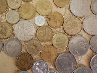 Lote monedas antiguas Franco y otros países