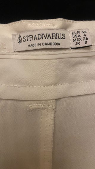 Pantalón Palazzo Blanco Stradivarius