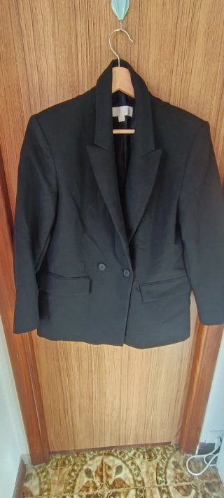 Chaqueta Zara Negra Talla S Mujer