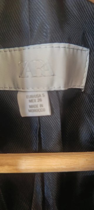 Chaqueta Zara Negra Talla S Mujer