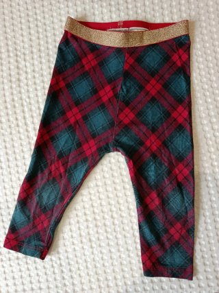 Conjunto bebé 6-9 meses rojo y cuadros