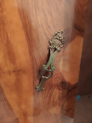 Armario antiguo madera con espejo