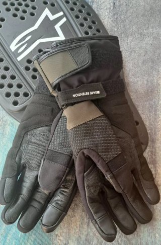 Guantes Alpinestars Drystar Negro/Verde Oliva